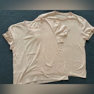 Everlane 2 pink weathered Tee’s